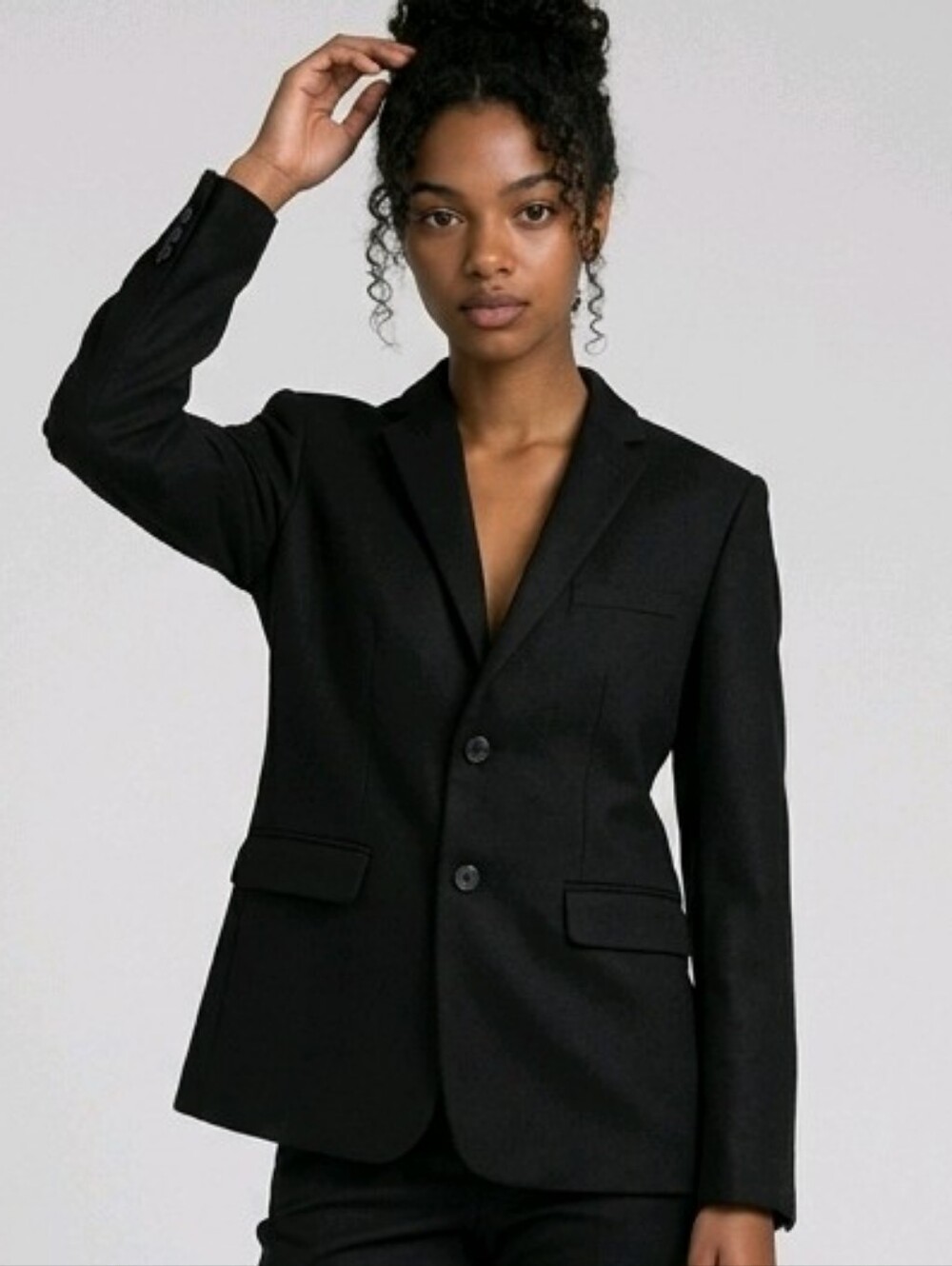 Van Heusen Flex Girls Teens Blazer 16 Black Single Breasted Lightweight Jacket